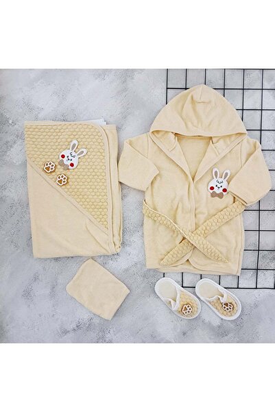 ConconBebe Concon 1653 Organic Rabbit Bathrobe Set