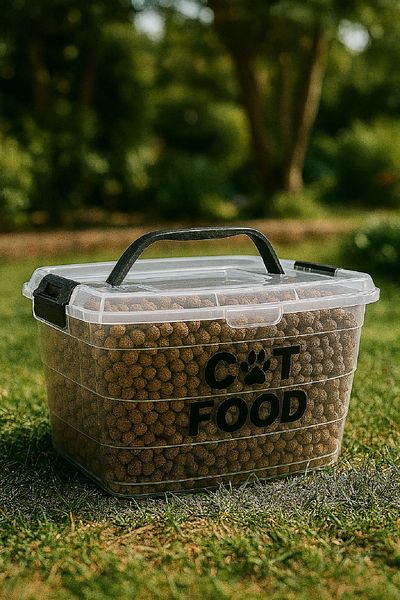 DEEMBRO 6 kg (14 Lt) Cat Food - Storage Container and Box