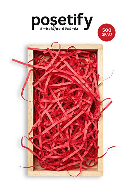 POŞETİFY حشوة ورقية ممتازة – 500 جرام |   أحمر |   التعبئة والتغليف الجمالية |   ورق التغليف الواقي