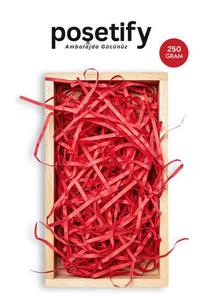 POŞETİFY حشوة ورقية ممتازة – 250 جرام |   أحمر |   التعبئة والتغليف الجمالية |   ورق التغليف الواقي