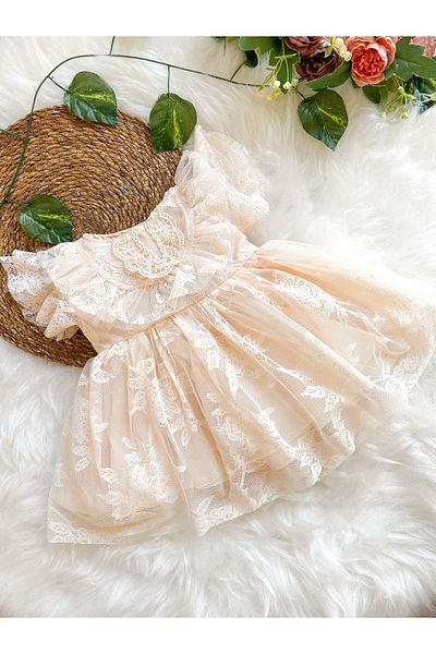 aysskids Yasemin 2 Tutu Puffy Birthday Special Day Baby Girl Dress