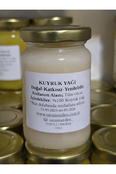 özümüzden Kuyruk Yağı saf dogal katkısız yenilebilir el emeği 105cc