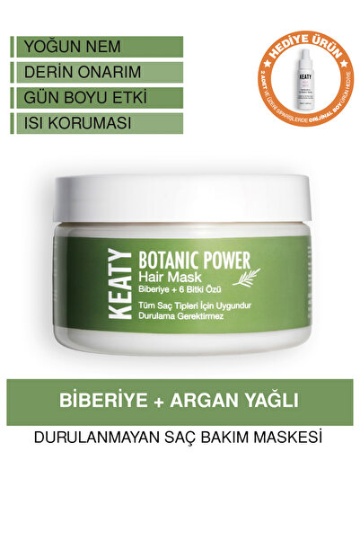 KEATY Biberiye Özlü Durulanmayan Saç Maskesi | Yoğun Nem & Onarıcı Bakım | 6 ...