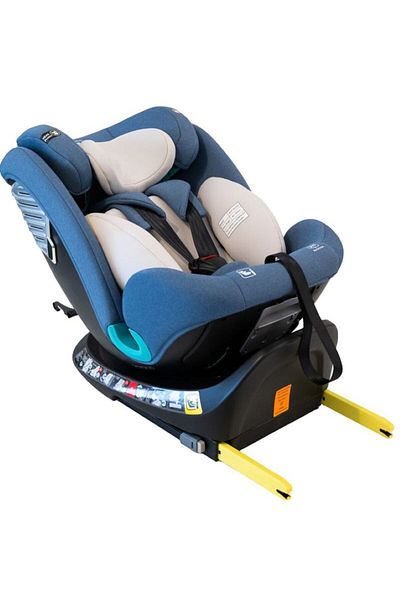BUF BOOF Scaun Auto Saphir DELUXE BUF BOOF iSIZE Blue Isofix pozitie somn 165 grade rotativ grade 40-150 cm