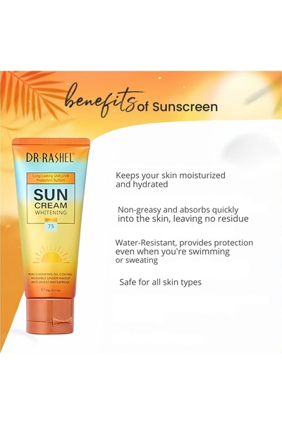DR.RASHEL Whitening & Moisturizing Sun Cream Spf 75 – Hydrating, Brightening & Uv Protection