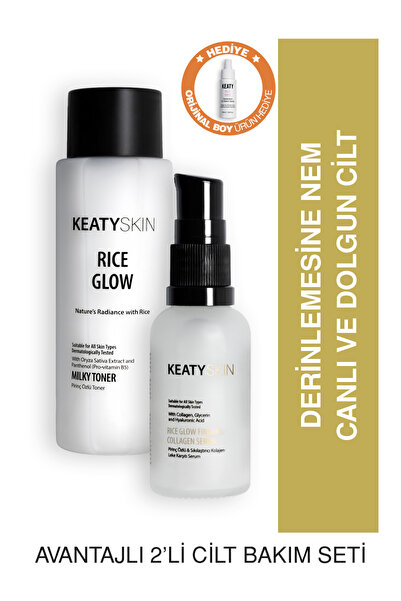 KEATY Canlandırıcı Nem Bombası Seti | Milky Toner 200ml Kolajenli Leke Karşıt...
