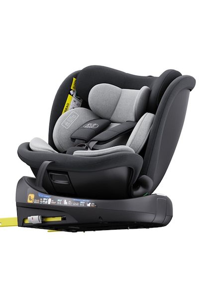 BUF BOOF Scaun Auto B-Joy DELUXE BUF BOOF iSIZE Grey Isofix pozitie somn 155 grade rotativ 360 grade