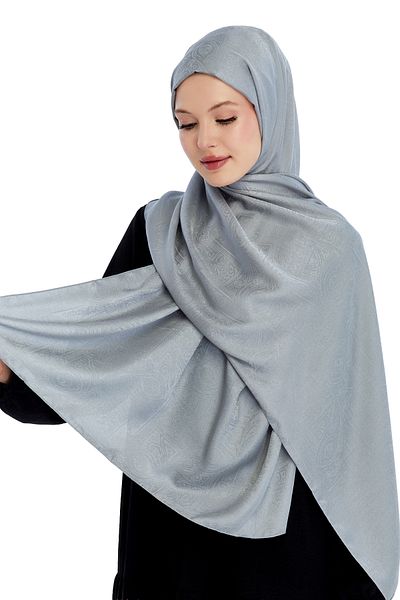 Altobeh Monogram Ethnic Pattern Shawl - Gray