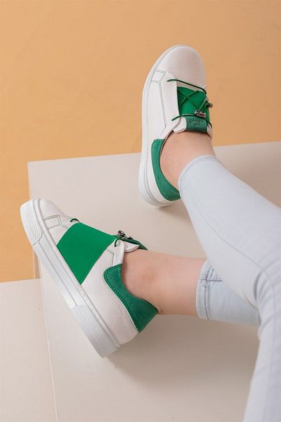 layki Tenis Alvaro alb verde colorat