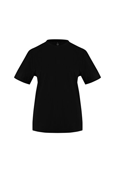 Soho Mood Women's Crew Neck 100% Cotton 4-Piece Basic T-Shirt Pack (2 Black 1 Gray 1 Navy Blue)