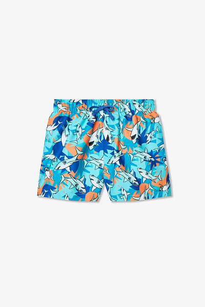 Penti Boy's Angry Shark Tie Detailed Shorts Swimsuit