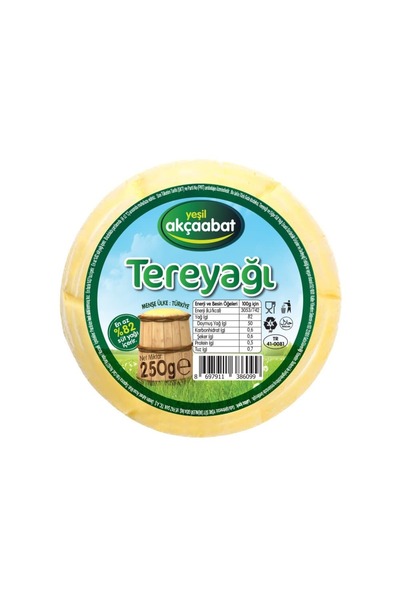 Yeşil Akçaabat Kahvaltılık Tereyağı 3 X 250 gr
