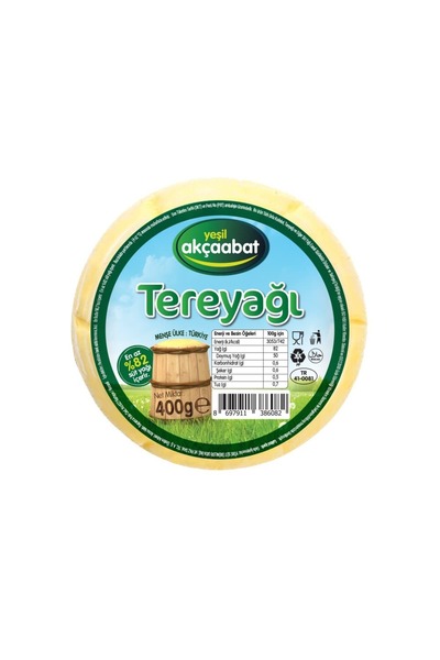 Yeşil Akçaabat Trabzon Tereyağı 2 X 400 gr