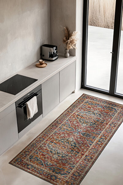 Cool Halı Private Vintage Mutfak Halısı Yolluk Leke Tutmaz Tezgah Önü Mutfak ...