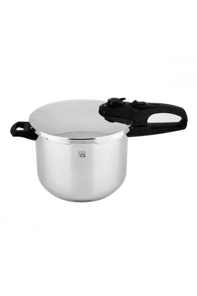 Carl Schmidt Sohn Oală sub presiune germană din oțel inoxidabil, 6 l, cu turboinducție, pentru toate tipurile de aragazuri, Carl Schmidt