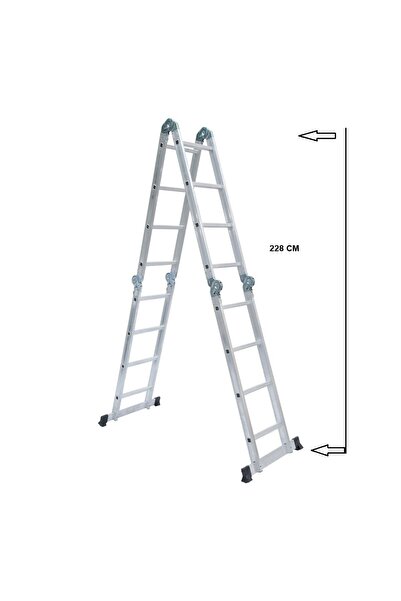 beykon madeni eşya Beykon ELİT44 Çok Amaçlı Alüminyum Merdiven | 4×4 Basamak ...