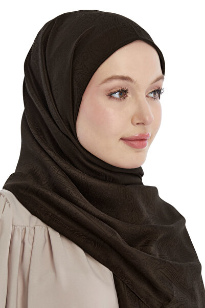 Altobeh Monogram Ethnic Pattern Shawl - Bitter Brown