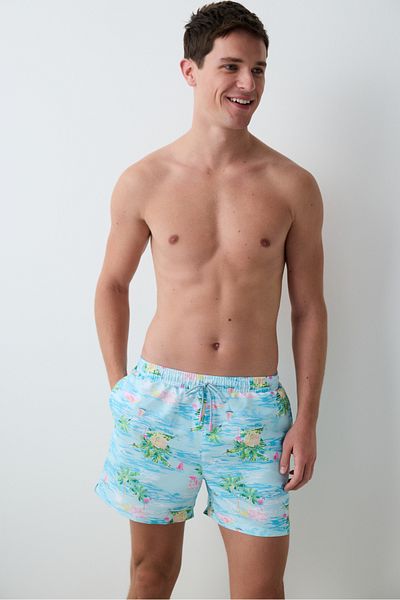 Penti Bunte Flamingo Herren Shorts Badeanzug
