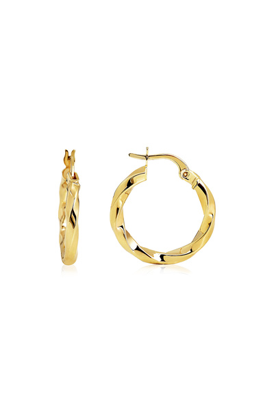 Altınkesesi 8 Ayar Altın Burgu Halka Küpe 1.9 Cm