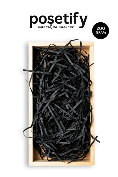 POŞETİFY حشوة ورقية ممتازة – 250 جرام |   أسود |   التعبئة والتغليف الجمالية |   ورق التغليف الواقي