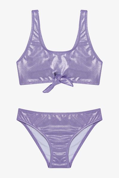 Penti Lila Mädchen glänzend Neckholder Bikini Set