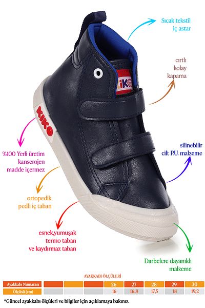 Kiko Kids Garf Daily Velcro Boys Boat Παπούτσια