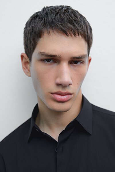 Massimo Dutti Esnek slim fit gömlek