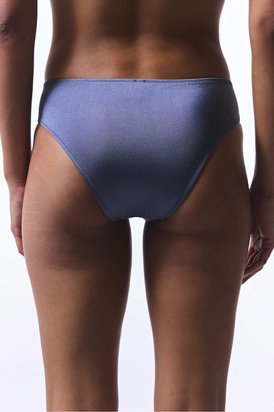 Penti Grauer Bikini-Unterteil mit Muschelkordelzug – Gamze Erçel-Kollektion
