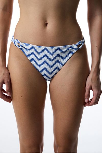 Penti Bianna Navy Side Zigzag Patterned Hipkini Bikini Bottom