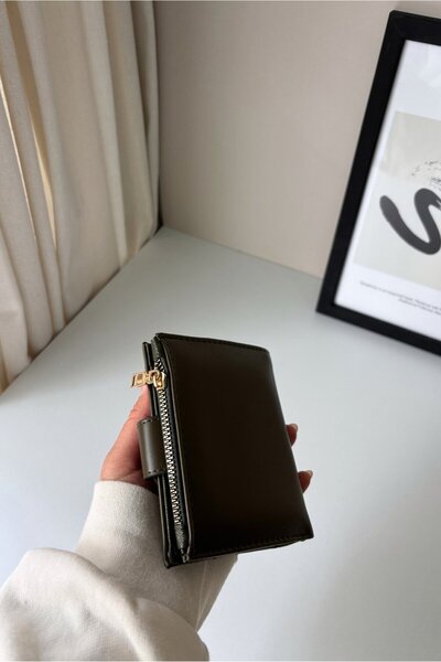 Yuka Atelier Ela Medium Size Detachable Card Holder Detailed Faux Leather Wallet