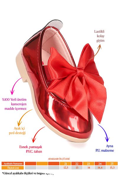 Kiko Kids Tari Mirror Bow Elastic Baby Girl Ballerina Shoes