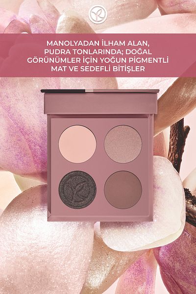 Yves Rocher 4-Piece Eyeshadow Palette – Magnolia Powder-34265