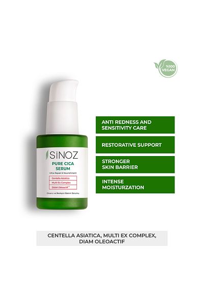 SİNOZ 30 Ml Pure Cica Ultra Repair Care Ser - Hrănitor