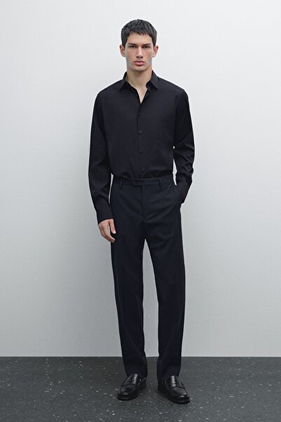 Massimo Dutti Esnek slim fit gömlek