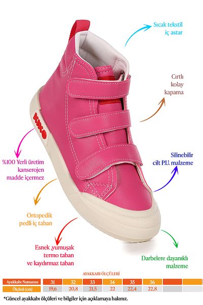 Kiko Kids Παπούτσια για κορίτσια Garf Daily Velcro