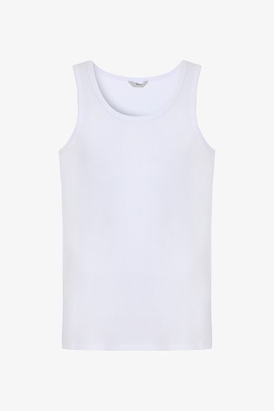 Penti White Ribbed Tank Top