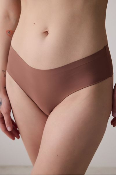 Penti Invisible Laser Cut Brown Hipster Panties