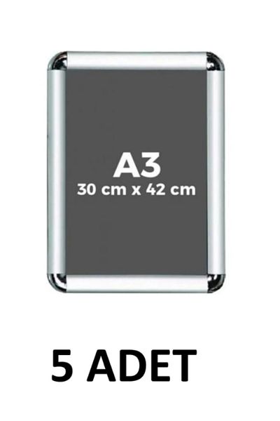 KRAF 5 Pieces A3 Display with Rondo Frame Corner 25 Mm