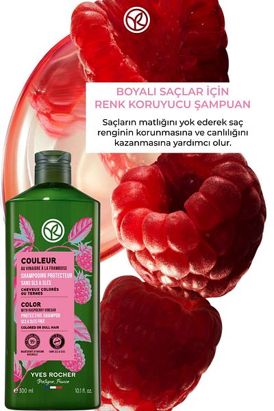 Yves Rocher Color Protecting Shampoo - Dyed Hair / Couleur - Sls,Sles Free , Vegan -300Ml