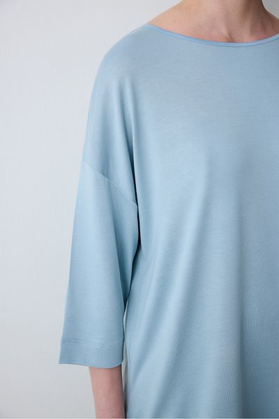 Penti Set de pijamale Aging Collagen albastru deschis cu pantaloni scurți