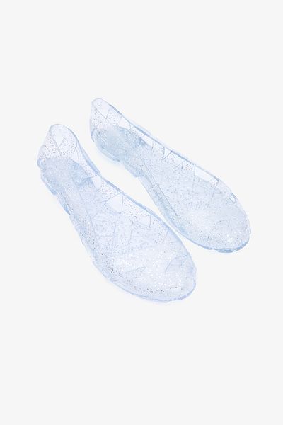 Penti Pantofi de plajă Jelly Argintii