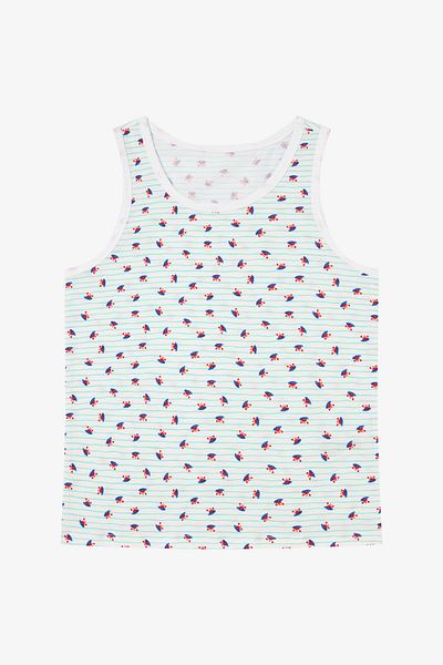Penti Boy's Surf Buddies Optical White 2-Piece Undershirt