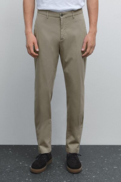 Massimo Dutti Pamuklu slim fit pantolon