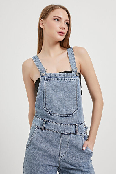 Arma Life Women's Denim Adjustable Strap Jeans Gardener Overalls