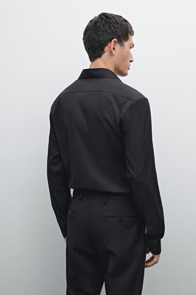 Massimo Dutti Esnek slim fit gömlek