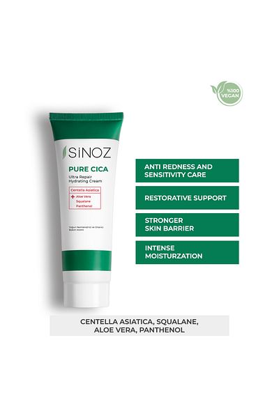 SİNOZ 50 ml Cica Intensive Repair Cream - pentru pielea deteriorata pentru ingrijire hidratanta