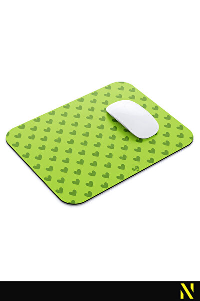 nilizma Mouse Pad ergonomic cu model de inimă de culoare verde, cu suprafață anti-alunecare, ideal pentru uz acasă și la birou