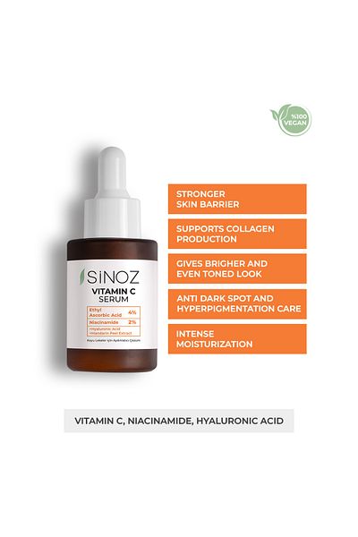 SİNOZ Ser cu vitamina C Sinoz – Îngrijire iluminatoare și hidratantă a pielii