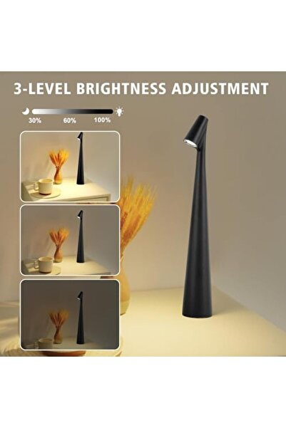 VALUE Stylish LED table lamp without wires with touch sensor - rechargeable, light in different colors and angles.