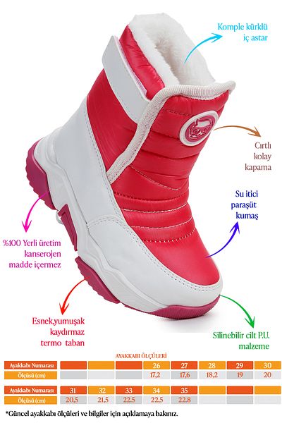 Kiko Kids Κοριτσίστικες μπότες χιονιού Monny Velcro